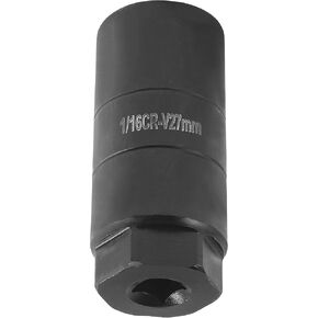 Automobile Oil Pressure Sensor Socket,Car Accessories Heavy Duty Oil Sensor Socket,Fits 3/8" Drive or 1 1/8" Hex Wrench,Suitable for Installation of Oil Sending Device(Black)