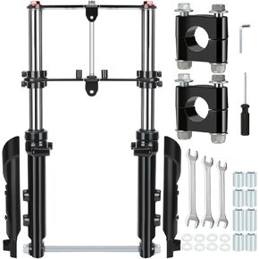 Mini Bike Front Forks Kit Stempension Kit Placence لـ Coleman CT100U Monster Mega Moto 80 105CC Motovox MBX10 MBX10 BAJA DOIDLEBUG DB30 Trailmaster Storm 200 Parts مع 7/8 RISESBAR