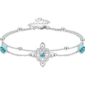 Witches Knot Bracelet Sterling Silver Witches Knot Heart Bracelet Witchy Jewelry Gifts for Women