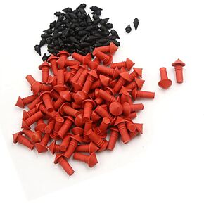 170Pcs Car Universal Mushroom Shaped Tire Repair Insert Plugs Red Black Replacement