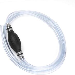 Clear Fuel Line Assembly Hose, 3/8" (10mm) Marine Outboard Boat Motor RVs Fuel Line Assembly w/Primer Bulb Pump 6 Feet Fuel Gasoline Water Line Hose Pipe Parts for Yamaha Marine Boat Tractor
