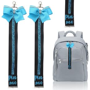 Cheer Pin Me Ribbon Keychain لحقائب الظهر ، Glitter Cheerleader keychain pin حزام الهتاف دبوس هدايا المشجعين in Kuwait