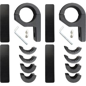 ATV UTV Light 1"/ 1.5"/ 1.75"/ 2" Clamp Mount Horizontal Bar Round Tube Mount Brackets Kitfor Polaris RZR Maverick for Bull Bar Roof Racks Roll Cage Holder (3 Pioneer)
