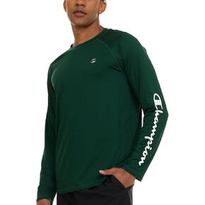 Champion Rash Guard for Men, Long Sleeve Mens Swim Shirt for Fishing Hiking UPF+ 50 SPF Sun UV Protection, Quick Dry