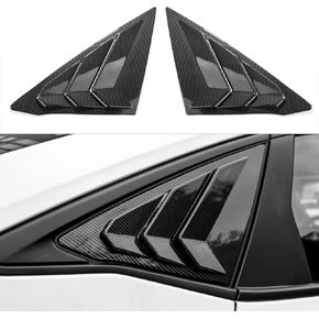 لـ 11th Gen Civic Racing Side Side Window Windows Triangle Window الستائر لـ Honda Civic سيدان 2022 2023 2024 2025 (أسود)