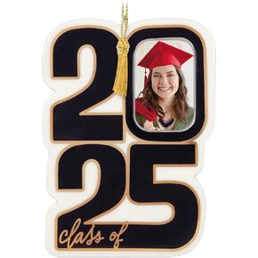 Hallmark Keepsake Christmas Ornament 2025, Class of 2025 Photo Frame, Porcelain, Gifts for Graduates