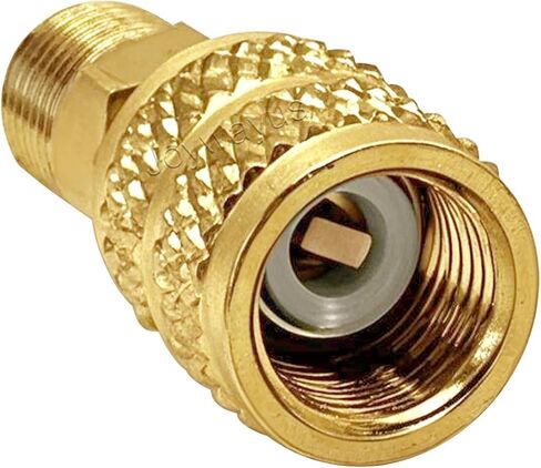 Joywayus 1/4 "SAE Male to 5/16" SAE Female Flare Port Port Straight Port for R410A Mini Split HVAC System (حزمة 2) in Kuwait