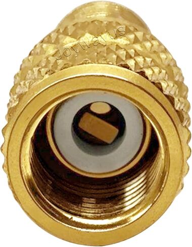 Joywayus 1/4 "SAE Male to 5/16" SAE Female Flare Port Port Straight Port for R410A Mini Split HVAC System (حزمة 2) in Kuwait