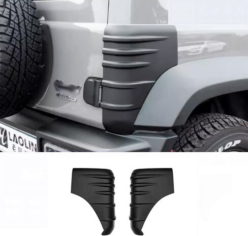 ABS Exterior Front & Rear Auto Wrap Angle Protection Cover Trim,Fit for Suzuki Jimny 2-Door/4-Door 2019-2025,Car Anti-Collision Protection Skins & Decals Accessories (Black Front & Rear) in Saudi Arabia