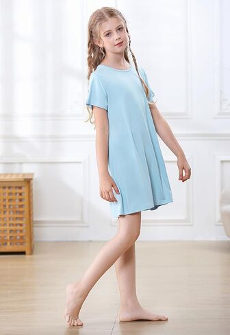 Umeyda Girls & Women's Soft Nightgowns Sleep Shirts Sleepwear Nightdress in Saudi Arabia