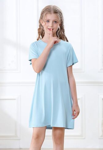 Umeyda Girls & Women's Soft Nightgowns Sleep Shirts Sleepwear Nightdress in Saudi Arabia