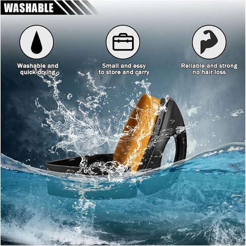 Car Tire Shine Brush, Soft Bristles Car Tire Wash Detailing Brush with Storage Case, Portable Car Cleaning Supplies, High-Density Auto Tire Applicator Brush (White) in Kuwait