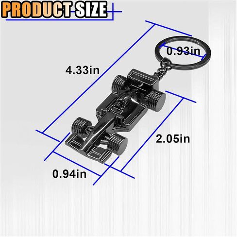 3D F1 Race Car Keychain, Zinc Heavy Duty Racing Model Keychain, Car Key Ring Present for Father Husband Boyfriends in Saudi Arabia