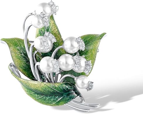 Santuzza 925 Sterling Silver Monamel Brooch Pin للنساء in Saudi Arabia