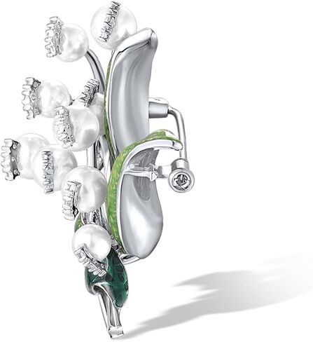 Santuzza 925 Sterling Silver Monamel Brooch Pin للنساء in Saudi Arabia