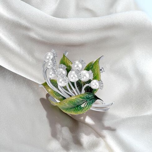 Santuzza 925 Sterling Silver Monamel Brooch Pin للنساء in Saudi Arabia