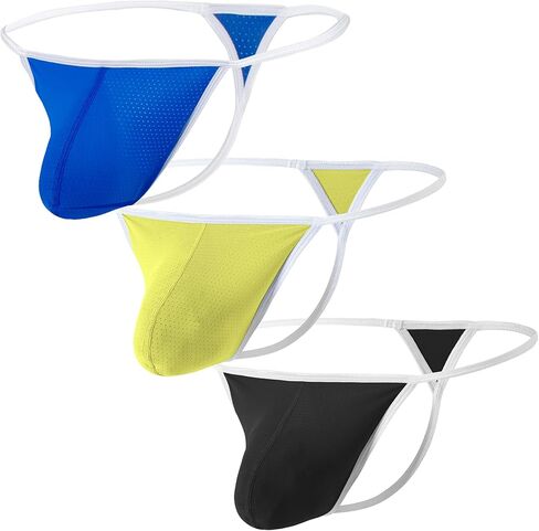 Mens Thong Underwear Sexy G string T Back Thongs Big Ball Pouch Bikini Underwears for Man in Saudi Arabia