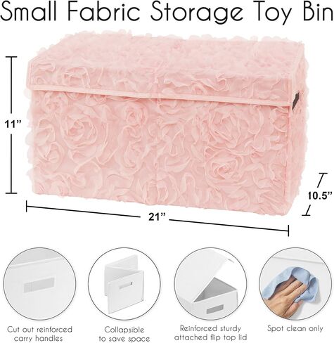 Sweet Jojo Designs Purple Floral Rose Girl Small Fabric Toy Bin Storage Box Chest For Baby Nursery Kids Room - Lavender Flower Luxurious Elegant Princess Vintage Boho Shabby Chic Luxury Glam Roses in Saudi Arabia