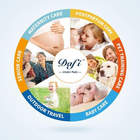 DAFI Disposable Bed Pads Extra Large 30"x 36"(50 Count) Adult Incontinence Underpads, Effective Odor Control Pee Pads, Chucks Pads, Super Absorbent Protection for Elderly, Adults, Baby in Saudi Arabia