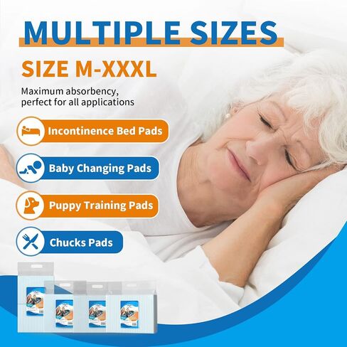 DAFI Disposable Bed Pads Extra Large 30"x 36"(50 Count) Adult Incontinence Underpads, Effective Odor Control Pee Pads, Chucks Pads, Super Absorbent Protection for Elderly, Adults, Baby in Saudi Arabia