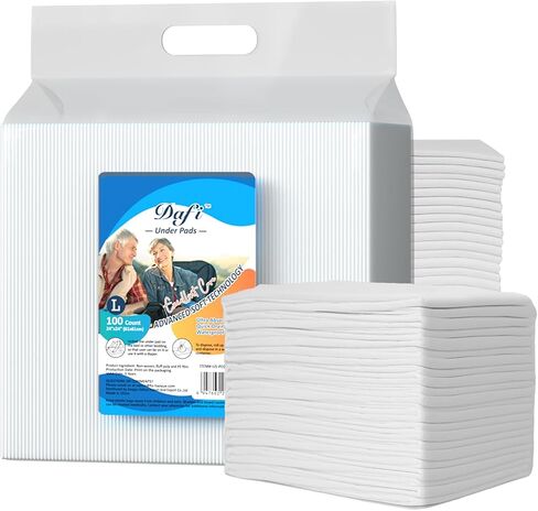 DAFI Disposable Bed Pads Extra Large 30"x 36"(50 Count) Adult Incontinence Underpads, Effective Odor Control Pee Pads, Chucks Pads, Super Absorbent Protection for Elderly, Adults, Baby in Saudi Arabia