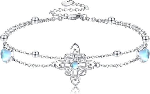 Witches Knot Bracelet Sterling Silver Witches Knot Heart Bracelet Witchy Jewelry Gifts for Women in Kuwait