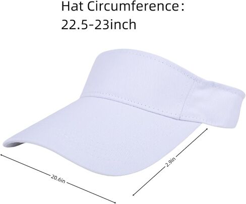 Sports Sun Visor Hats Athletic Cotton Adjustable Cap for Women and Men in Saudi Arabia