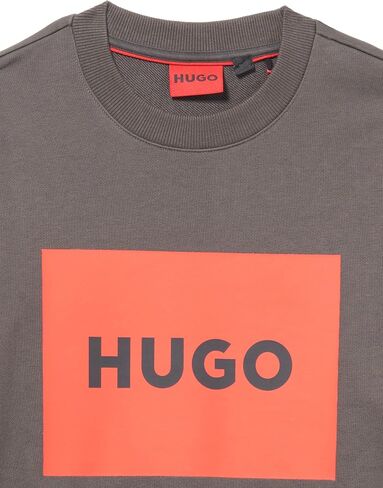 HUGO Men's Big Square Logo Crew Neck Sweatshirt in Saudi Arabia