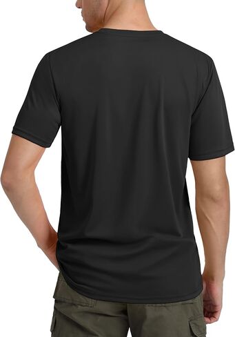 Men's Short Sleeve UPF 50+ Sun Rash Guard Swim Shirts Lightweight Moisture Wicking Athletic Summer Tops in Kuwait