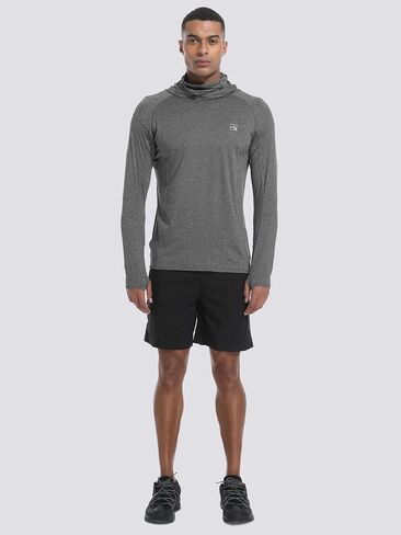 Men's UPF 50+ Sun Protection Shirts UV SPF Rash Guard Long Sleeve Lightweight Hoodie Shirts Fishing Hiking Running Swim in Saudi Arabia