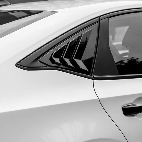 لـ 11th Gen Civic Racing Side Side Window Windows Triangle Window الستائر لـ Honda Civic سيدان 2022 2023 2024 2025 (أسود) in Kuwait