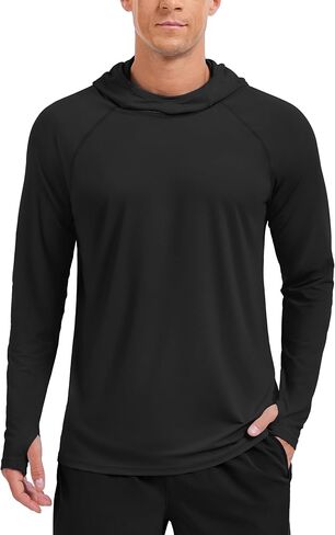 TACVASEN Men's Rash Guard Sun Hoodie Long Sleeve UPF 50+ Sun Protection SPF Quick Dry Hiking Swim Fishing Shirt in Saudi Arabia