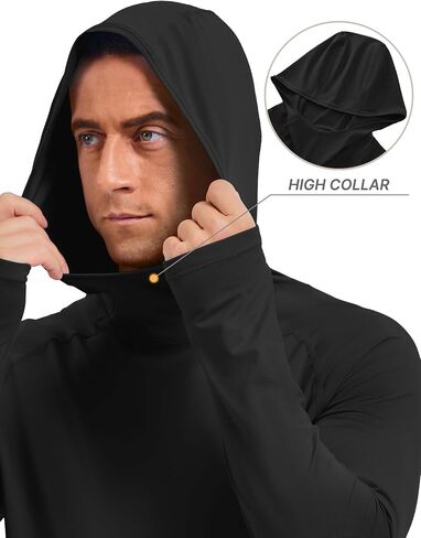 TACVASEN Men's Rash Guard Sun Hoodie Long Sleeve UPF 50+ Sun Protection SPF Quick Dry Hiking Swim Fishing Shirt in Saudi Arabia