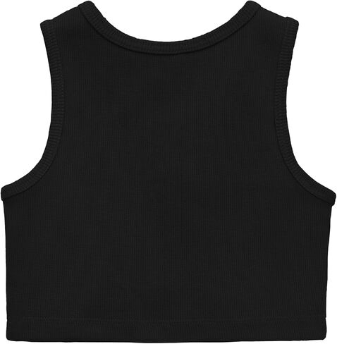 Lilax Girls Crop Top مضلعة أكمامًا أكمامًا 2 حزمة محصوقة in Saudi Arabia