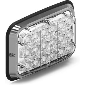 Feniex Spot Lux 6x4 (Red) LED perimeter lighting for ambulance and trailer red with clear lens SAE J1113 certified