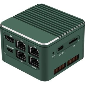 Mini PC Barebone, MR-M1 PLUS Onboard 8GB RAM NO SSD Mini Desktop Computer Intel i3-N305 Processor,8 Core 8 Thread Micro Computer 4K,4 * 2.5G Gigabit Ethernet Ports,HTPC