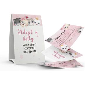 1 تبني علامة كيتي و10 مجموعة شهادات تبني كيتي، تبني حفلة، حفلة عيد ميلاد للأطفال، حفلات الفصل الدراسي/040B in Kuwait