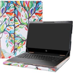Alapmk Protective Case Cover for HP Spectre x360 13 13-apXXXX (Such as 13-AP0023DX) & Case for HP EliteBook x360 830 G5 G6 13.3" Series Laptop [Note:Not fit Spectre x360 13-acXXX 13-aeXXX],Black