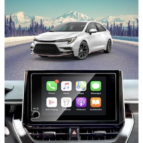 for 2023 2024 Toyota Corolla LE/SE/XSE/Hatchback/GR/Hybrid 8 Inch Tempered Glass Screen Protector 9H Hardness Anti-Fingerprint Anti-Glare Accessories LCD Touchscreen (Not for 7 Inch)