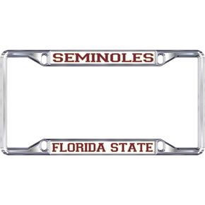 Florida State Seminoles White License Plate Frame