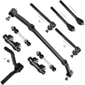 10pc Set Front Suspension Kit Center Link Tie Rod End Adjusting Sleeve Sway Bar Link Idler Arm Replacement for 1978-1983 For Chevy For Malibu 1978-1987 For Buick Regal
