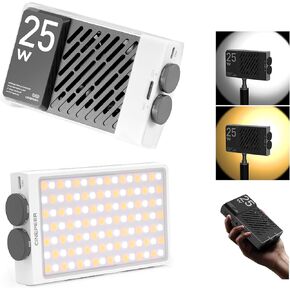 ZHIYUN CINEPEER CM25 On Camera Video Light, 25W Portable Video Lights Dimmable 2700-6200K Video Lighting
