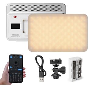 AMBITFUL Video Lighting with APP Control, RGB Full Colour, 10 FX Effects, Hot Shoe Base for Photography Video Lighting Studio, CRI/TLCI 95+ （VL15C