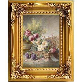 Vintage Picture Frame 8x10 Antique Gold Photo frame with Acrylic Glass for Photo Display Baroque Tabletop Wall Hanging Home Decor Wooden Picture Frames