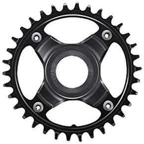 Shimano Steps SM-CRE80-12-B Chainring, 36T for chainline 53 mm, Without chainguard, Black