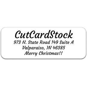 Custom Personalized Return Address Labels - 120 Simple Elegant Labels - Holiday Extras Included – Envelope Seals, Cards, Etc. (Clear)