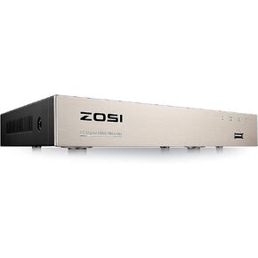 ZOSI H.265+ 5MP Lite 8 Channel CCTV DVR Recorder, 8CH 1080p Hybrid 4-in-1 Analog/AHD/TVI/CVI Surveillance DVR for 720P/1080P Security Camera System with No Hard Drive (Renewed)