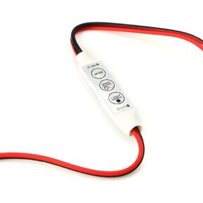 iJDMTOY (1 12V Wired Control Module w/Solid, Strobe and Flash Features Compatible with Car, Boat, Household LED Strip or Replacement Bulb