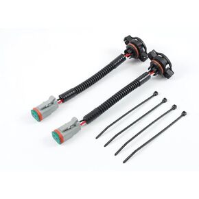 Starkey Products Fog Light Wiring Adapters H16 to Deutsch Set - Fits 2504, 5202, 9009 and PSX24W Bulb Connectors
