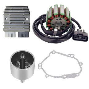 AHL Flywheel Rotor Stator Flywheel Stator Coil Cylinder Head Gasket Rectifier Compatible with Yamaha YZF R1 2007-2008/FZ1 2006-2014/FZ8 Fazer 800 2011-2012,2D1-81410-10-00 5JW-81960-00-00